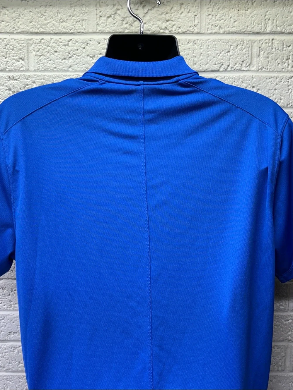 NIKE Sz L Blue Dri-Fit TPC Louisiana PGA Golf Short Sleeve Polo Shirt ⛳ • EX‼